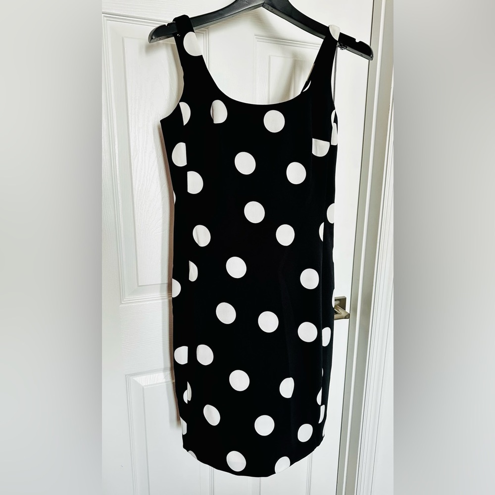 KARL LAGERFELD PARIS Polka Dot Short Dress